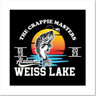 Fishing Crappie Weiss Lake Alabama Posters and Art